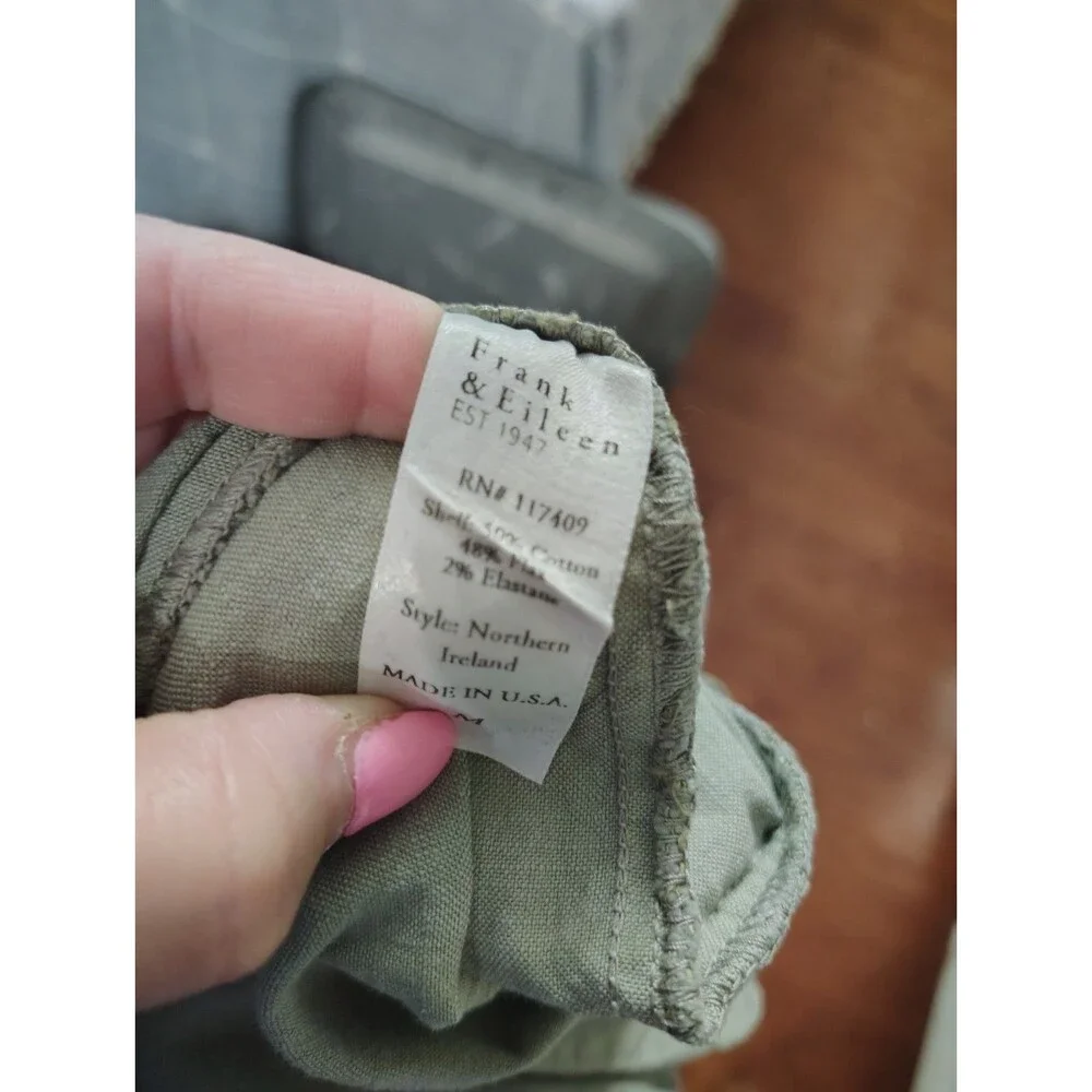 Frank & Eileen Northern Ireland Jumpsuit Sage Green Size M